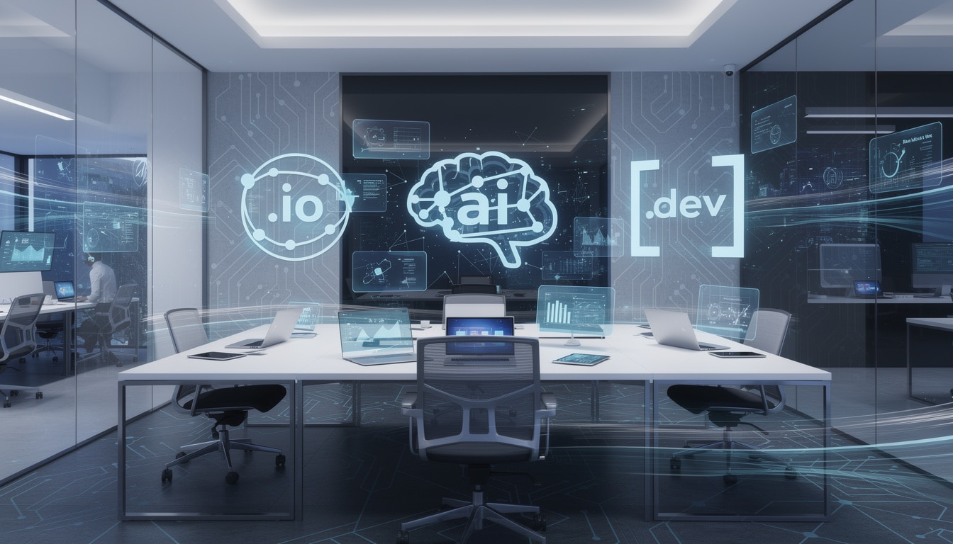 découvrez pourquoi les extensions .io, .ai et .dev sont les choix favoris des startups tech pour leur nom de domaine, alliant innovation et modernité.